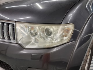 Mitsubishi Pajero Sport замена линз на Bi-led Aozoom K3 Dragon Knight, лампы ДХО/Поворот (2)